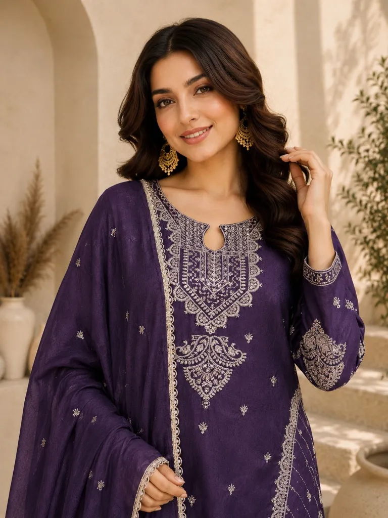 Premium-Fendy-Fabric-Heavily-Embroidered-Beads-and-Sequins-Kurti,-Matching-Free-Size-Palazzo,-and-Sequins-Border-Dupatta-3-Piece-Wedding-Luxury-Suit-Set-Purple2.webp