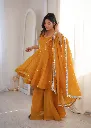 Premium-Crunchy-Silk-Short-Kurti-with-Zarkhand-Work,-Full-Flair-Sharara-Palazzo,-and-Matching-Lace-Border-Dupatta-3-Piece-Festive-Luxury-Suit-Set-Yellow2.webp