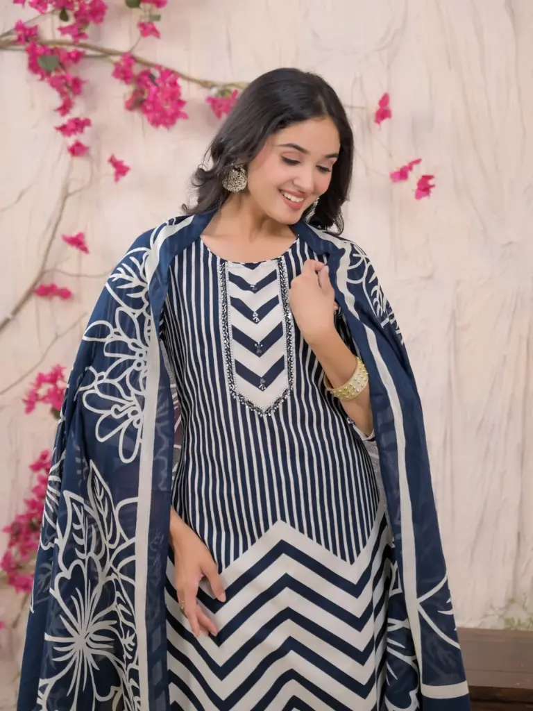 coord_Chevron-Kurti-with-Floral-Dupatta&Palazzo-Pants1.webp