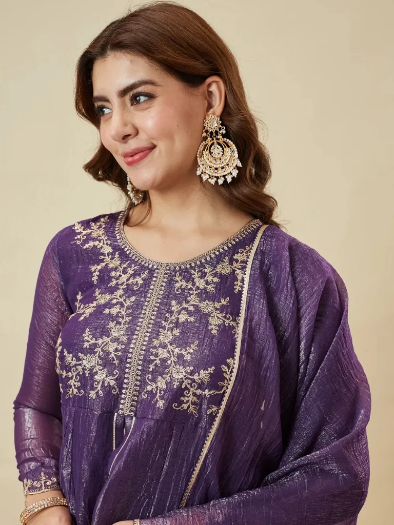 Premium-Crunchy-Silk-Embroidered-Short-Kurta-with-Full-Sleeves,-Matching-Straight-Pants,-and-Coordinated-Dupatta-3-Piece-Festive-Luxury-Set-Wine1.webp