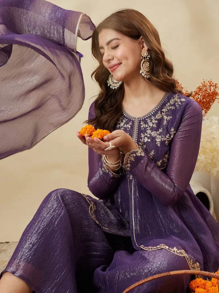 Premium-Crunchy-Silk-Embroidered-Short-Kurta-with-Full-Sleeves,-Matching-Straight-Pants,-and-Coordinated-Dupatta-3-Piece-Festive-Luxury-Set-Wine5.webp