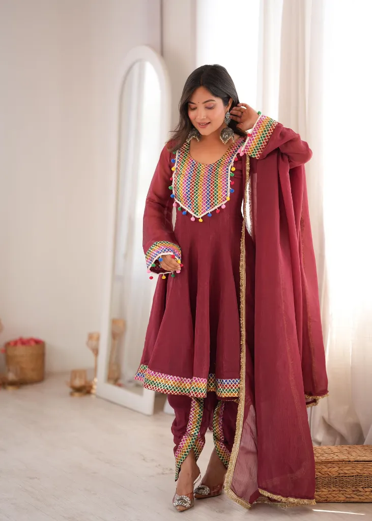 Premium-Crunchy-Fabric-Flared-Top-with-Pom-Pom-Lace,-Matching-Tulip-Dhoti,-and-Golden-Lace-Dupatta-3-Piece-Suit-Set4.webp