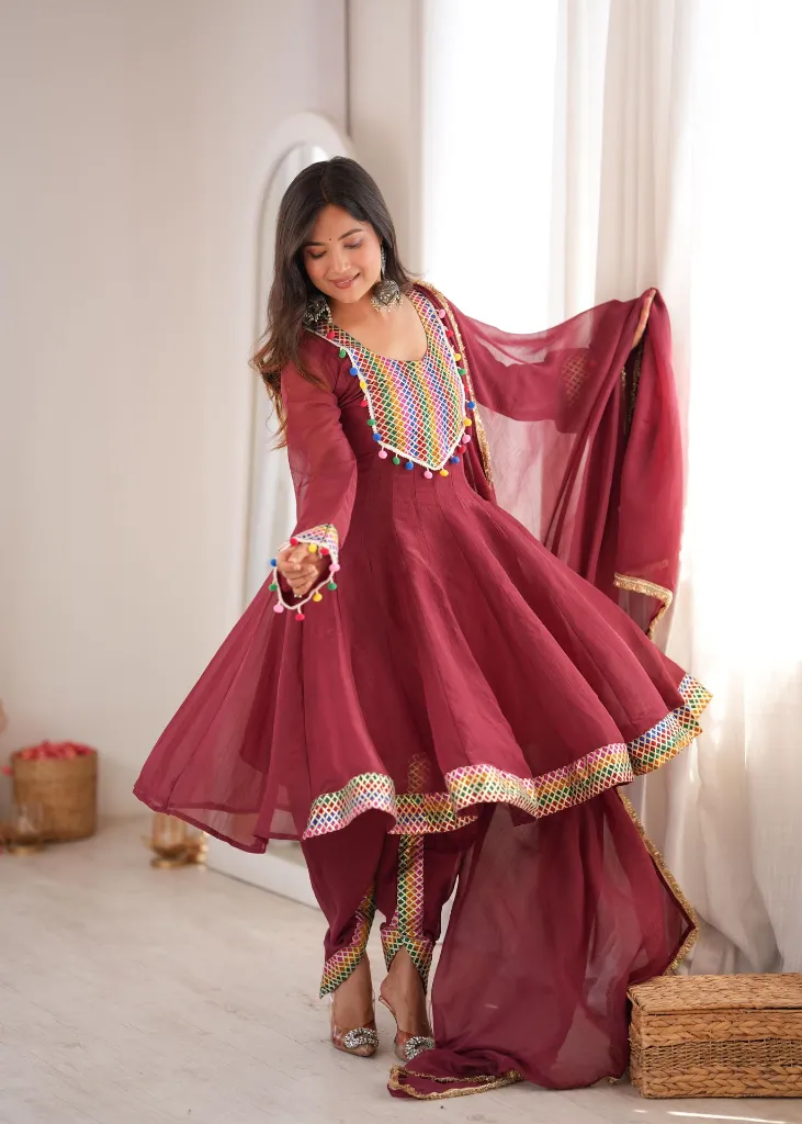 Premium-Crunchy-Fabric-Flared-Top-with-Pom-Pom-Lace,-Matching-Tulip-Dhoti,-and-Golden-Lace-Dupatta-3-Piece-Suit-Set3.webp