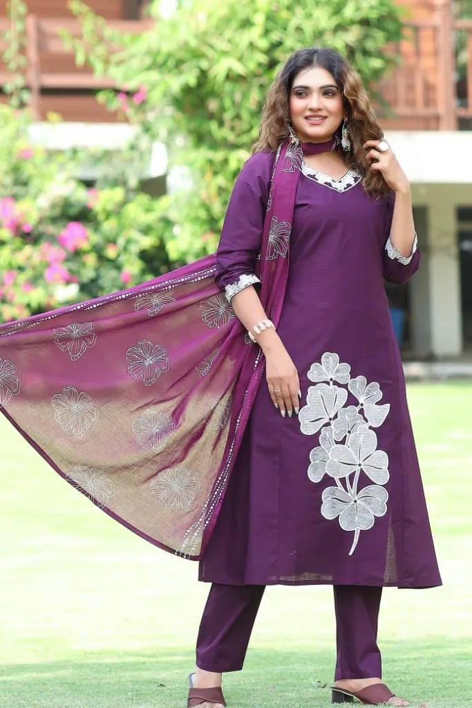 Premium-Pure-Cotton-Embroidered-A-Line-Kurti,-Tailored-Pants,-and-Hand-Block-Printed-Mul-Cotton-Dupatta-3-Piece-Festive-Set1.webp