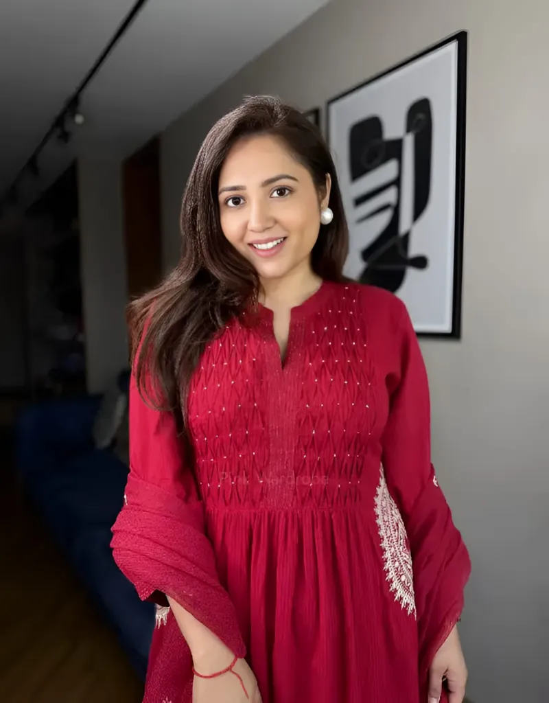 Red-Velly-Premium-Pure-Cotton-60-60-Handwork-Neck-Print-Kurta,-Matching-Pants,-Cotton-Dupatta,-and-Complimentary-Bracelet-4-Piece-Suit-Set2.webp