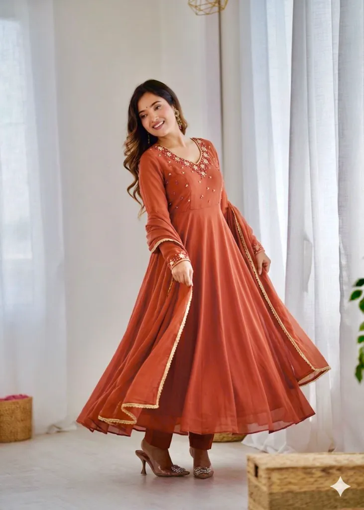 Premium-Fox-Georgette-Gown-with-Handwork-Neck-&-Sleeves,-American-Crepe-Pants,-and-Gota-Patti-Lampi-Lace-Dupatta-3-Piece-Luxury-Festive-Set3.webp