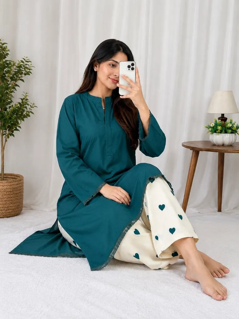 Premium-Heavy-Rayon-Cotton-Tunic-with-Intricately-Embroidered-Palazzo-Pants-2-Piece-Designer-Co-Ord-Set-Peacock2.webp