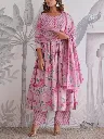 Premium-Pure-Taj-Jaipuri-Cotton-6060-Handwork-Anarkali-Kurti,-Tailored-Trousers,-and-Lightweight-Floral-Dupatta-3-Piece-Luxury-Summer-Suit-Set-Pink1.webp