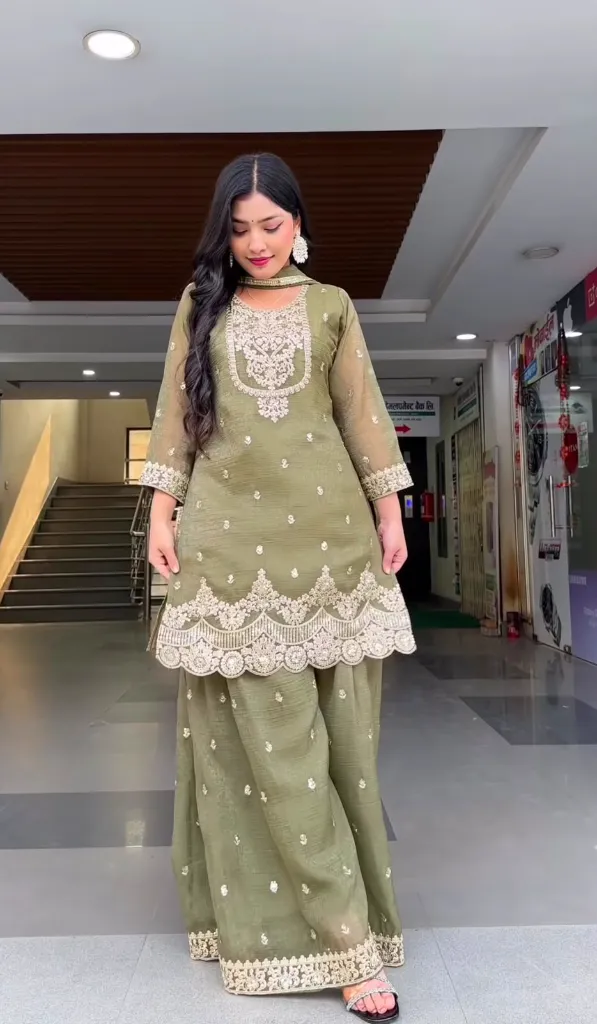 Heavy-Crunchy-Silk-5mm-Sequins-Embroidered-Short-Tunic-&-Sharara-Palazzo-Suit-Set-Green1.webp