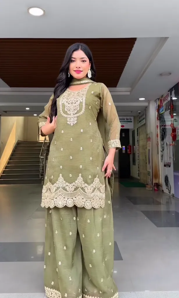 Heavy-Crunchy-Silk-5mm-Sequins-Embroidered-Short-Tunic-&-Sharara-Palazzo-Suit-Set-Green5.webp