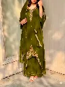 Heavy-Fox-Georgette-Embroidered-Long-Tunic-&-Moti-Work-Palazzo-Set-with-Lace-Border-Dupatta-Olive2.webp