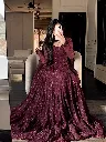 Heavy-Star-Georgette-Silk-Embroidered-Gown-with-Lace-Border-Dupatta-2-Piece-Set-Maroon3.webp