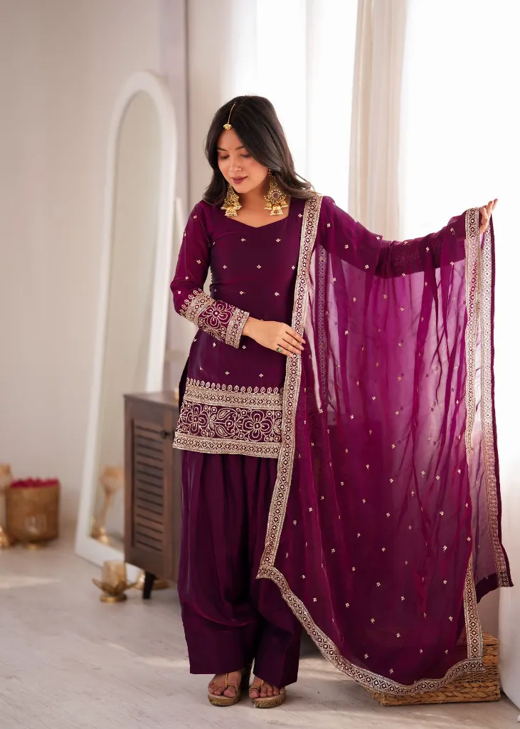Wine-Fendy-Silk-Embroidered-Suit-with-Farshi-Shalwar-&-Dupatta2.webp