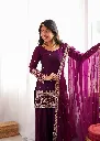 Wine-Fendy-Silk-Embroidered-Suit-with-Farshi-Shalwar-&-Dupatta5.webp