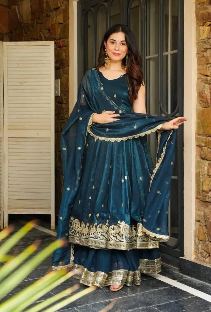 Gold-Crazy-Embroidered-Long-Kurti-with-Sharara-and-Dupatta-Set-Peacock5.webp