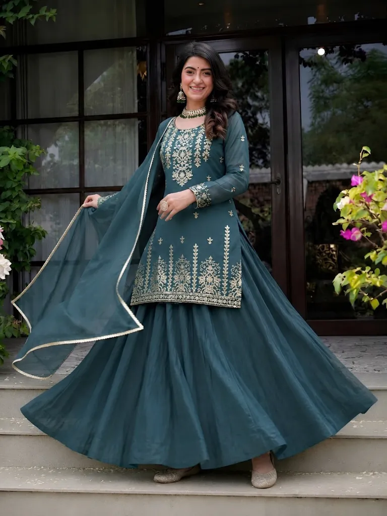 Designer-Roman-Cotton-Top-with-4-Meter-Flared-Lehenga-and-Chanderi-Dupatta3.webp
