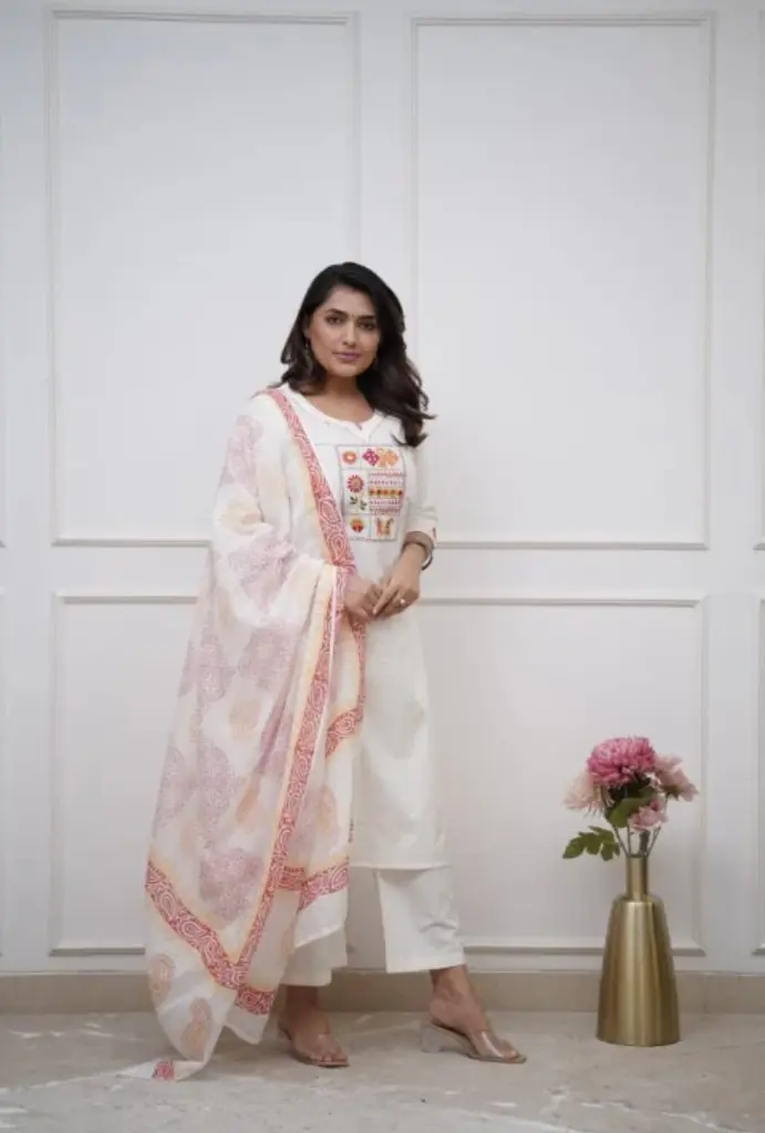 Comfortable-Cotton-Kurta-Set-with-Neck-Embroidery1.webp