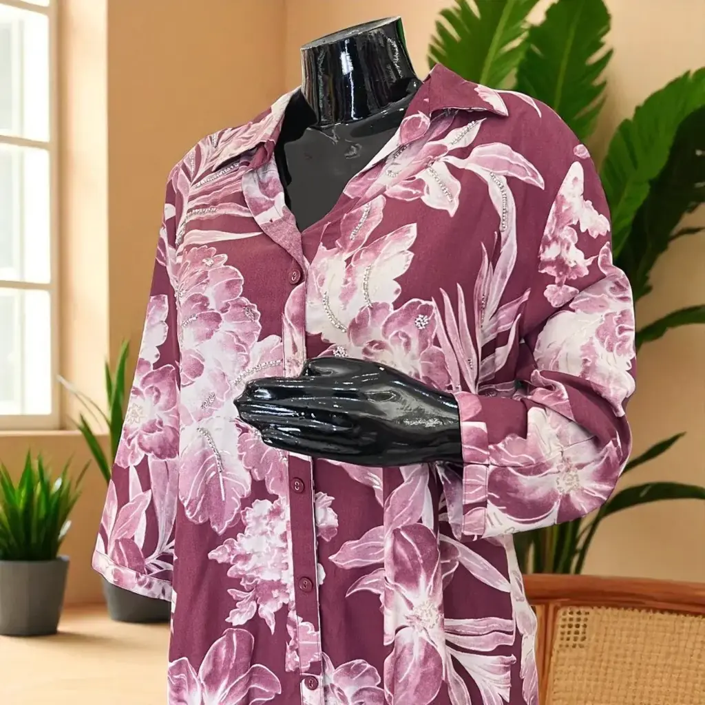 Cozy Floral Loungewear Set (L)