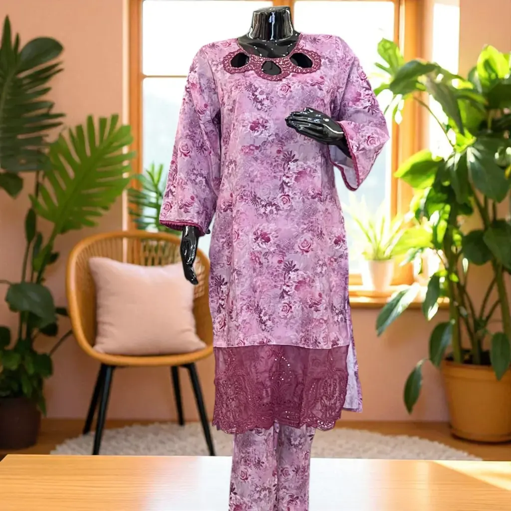 Lavender Dream Floral Co-ord Set (M)