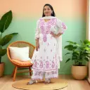 "Aisha" Embroidered Cotton Kurta Set