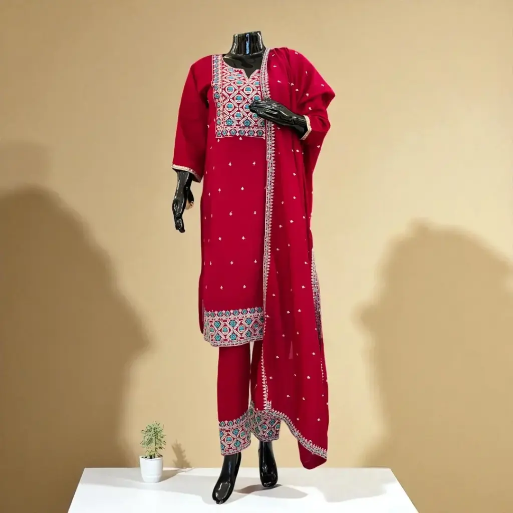 Beautiful Embroidered Kurta Palazzo set