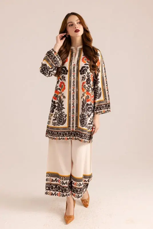 Stylish Digital Print Co-ord Set in Soft Butter Cotton
