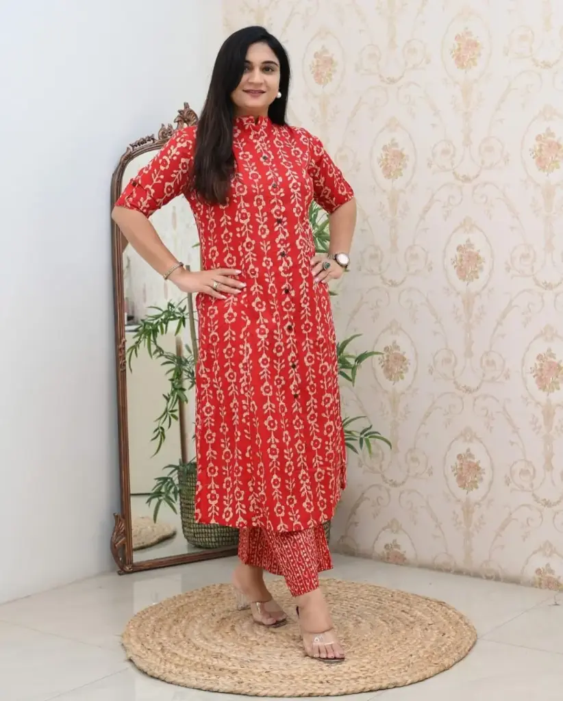 Floral Tapestry Kurti and Palazzo Set