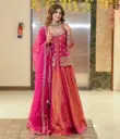 Embroidered Shimmer Silk Lehenga Choli Set