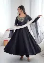 Kalicut Anarkali Suit in French Crape