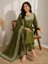 Pure Cotton 60*60 Discharge Print Kurta Pant Set with Codi Work & Side Pocket