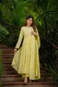 Festival Special Chanderi Silk Gorgeous Embroidered Kurti, Matching Pants, and Chanderi Dupatta Set