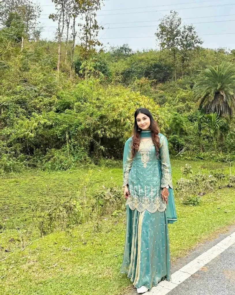 Premium Heavy Fendy Silk Embroidered Coding, Sequence, and Real Mirror Hand Work Tunic with Matching Palazzo and Net Dupatta Set (M)