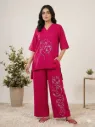Roman Silk Embroidered Premium Co-Ord Set
