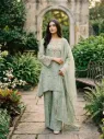 Salsa Silk Embroidered Codding and Stone Work Sharara Palazzo Set