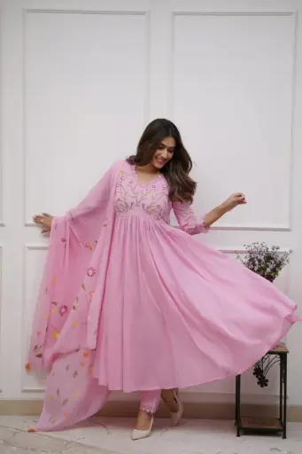 Lightweight Anarkali Suit Set - Elegant and Affordable