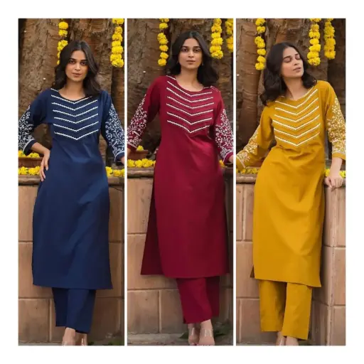 The "Artisan" Embroidered Cotton Coord Set