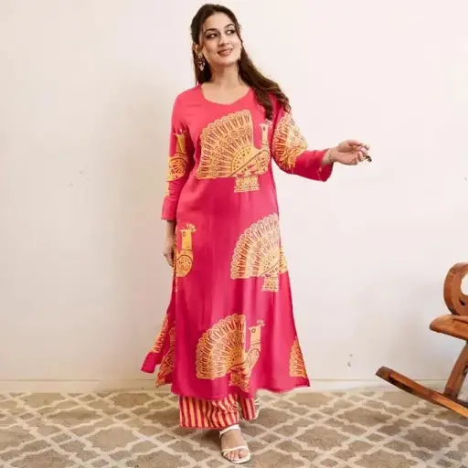 Peacock Bloom Co-ord Set