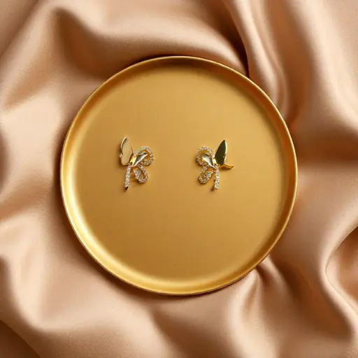 Dazzling Butterfly Bow Earrings