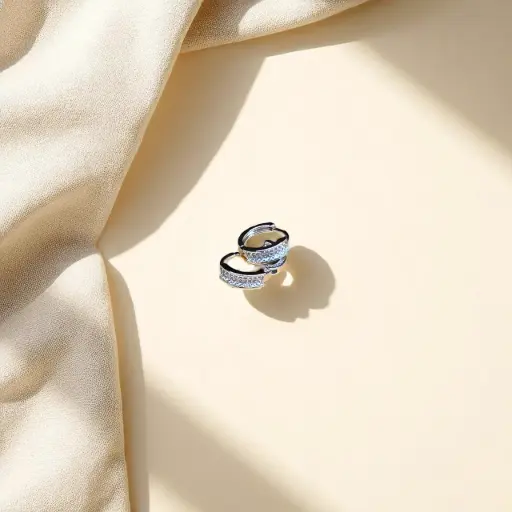 Sparkling Pave Hoop Earrings